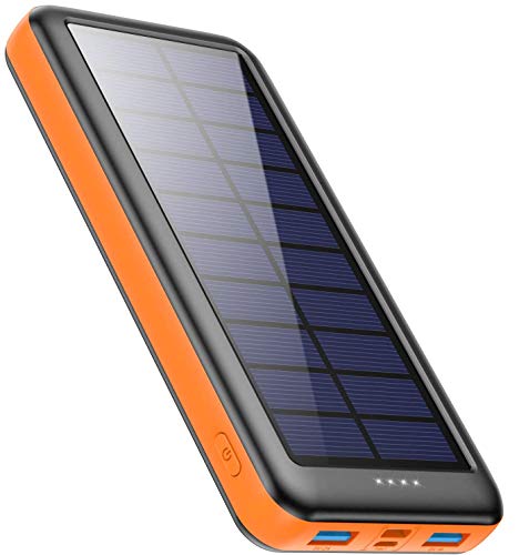 Feob Cargador Solar 26800mah, Power Bank Solar【IC de Control Inteligente】con Entradas de Tipo-C,...